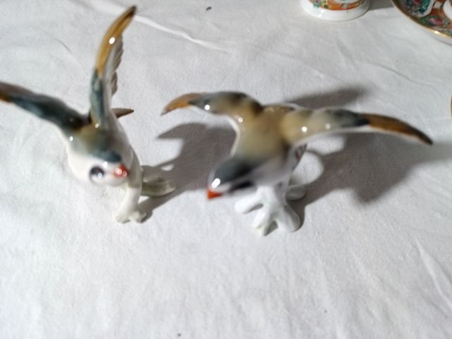 PAREJA DE PERDICES CERAMICA VIDRIADA