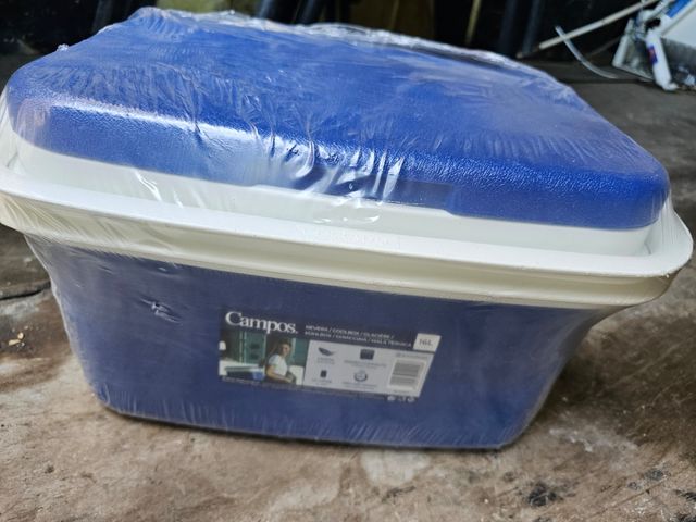 Nevera portátil Campos - Azul y Blanca