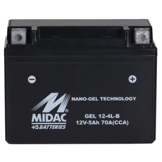 Batería Moto Gel 5Ah 70A Midac 4L-B