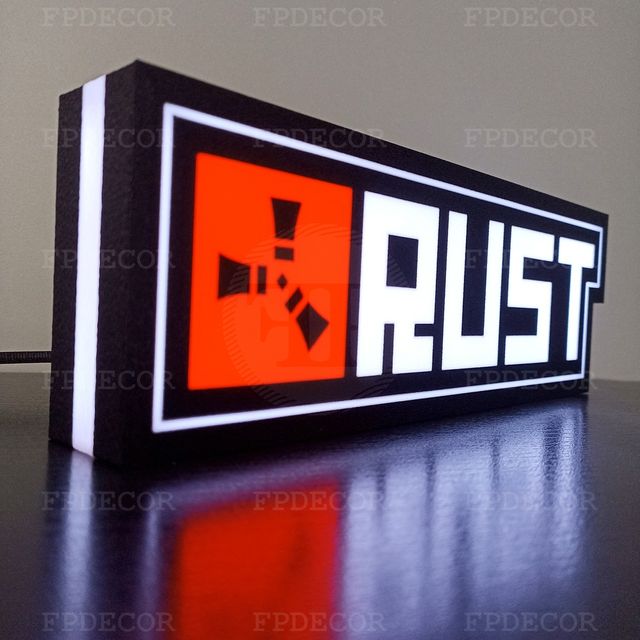 Rust com LED RGB! Caixa de luz para decoração