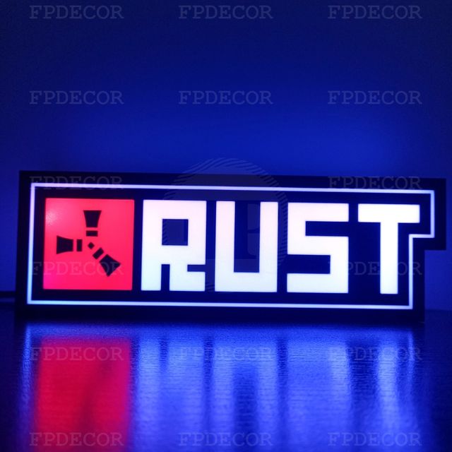 Rust com LED RGB! Caixa de luz para decoração