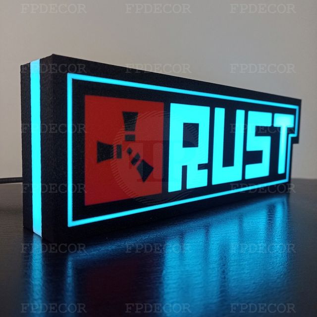 Rust com LED RGB! Caixa de luz para decoração