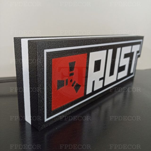 Rust com LED RGB! Caixa de luz para decoração