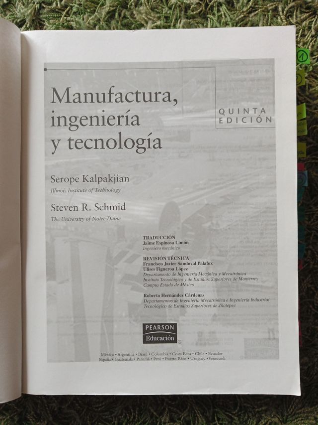 Manufactura: Ingenieria y Tecnologia, 5/ed.