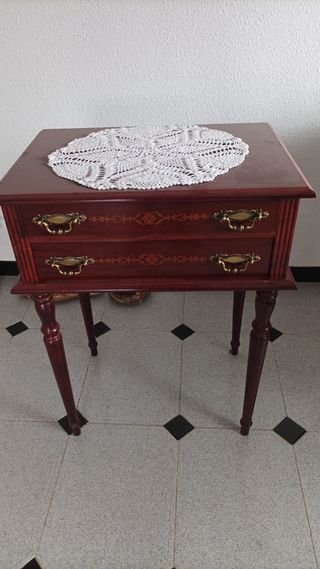 Mueble 2 cajones madera