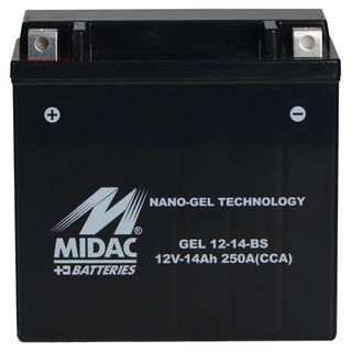 Batería Moto Gel 14Ah 250A Midac 14-BS