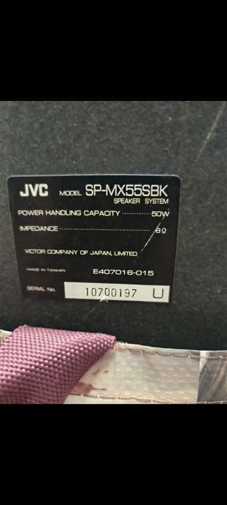 Altavoces JVC negros