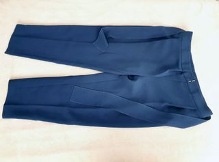 Pantalón pinzas azul Purificación García