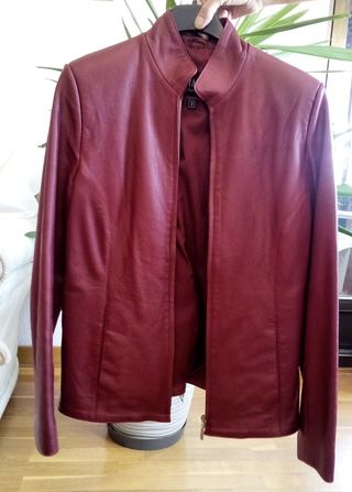 Cazadora piel Jemmel roja