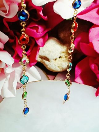 Pendientes con circonitas de colores