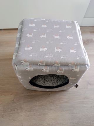 Cama cueva gris para gato