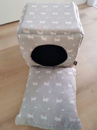 Cama cueva gris para gato