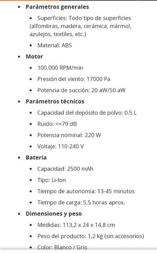 Aspiradora Xiaomi Mi Vacuum ligera