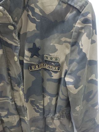 Cazadora militar camuflaje talla S
