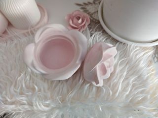 Portacandela o portagioielli a forma di rosa 