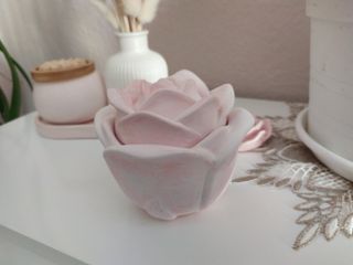 Portacandela o portagioielli a forma di rosa 