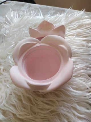 Portacandela o portagioielli a forma di rosa 