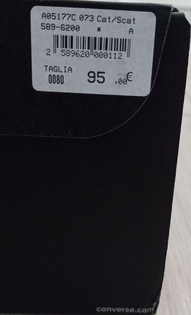 Converse nere - Scarpe alte donna 40