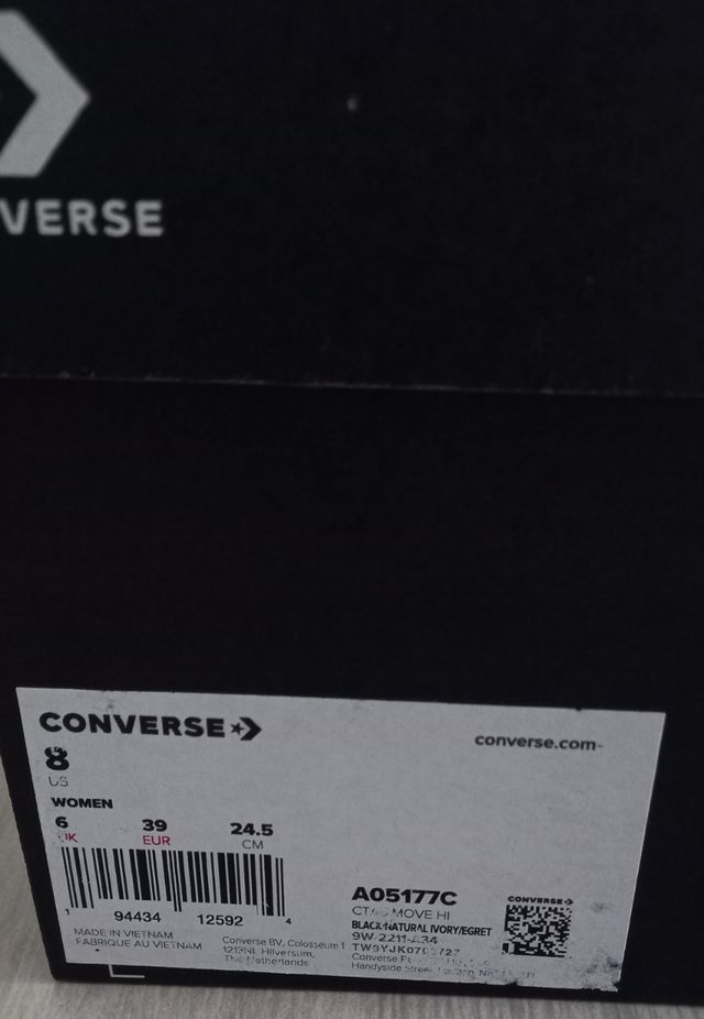 Converse nere - Scarpe alte donna 40