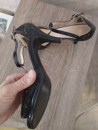Zapatos negros fiesta tacón