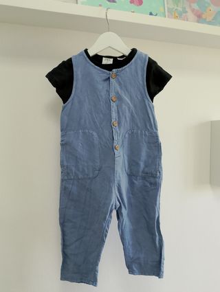 Completo 2-3 anni t-shirt salopette