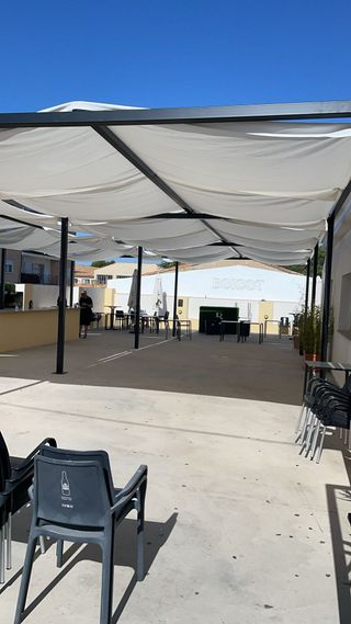 PÉRGOLA 15x10 METROS METAL NEGRO Envío disponible