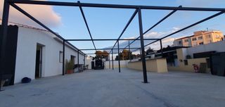 PÉRGOLA 15x10 METROS METAL NEGRO Envío disponible