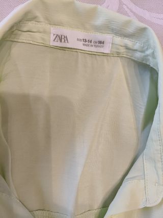 Blusa Zara verde - Talla 7