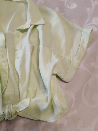 Blusa Zara verde - Talla 7
