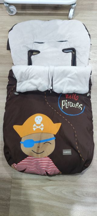Saco carro universal marrón y beige de piratas 