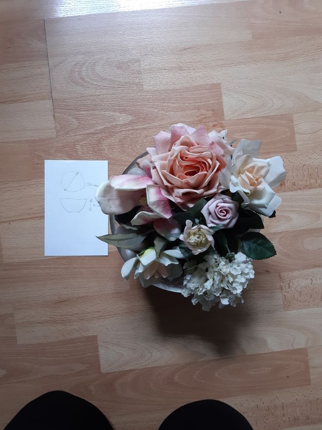 Centro flores artificiales 