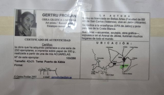 Acuarela Gertru Froilan - Xàbia