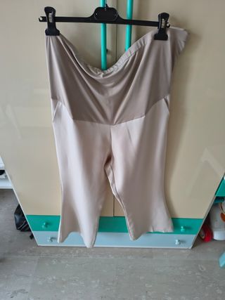 Pantaloni premaman beige