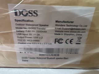 Altavoz DOSS portátil Bluetooth 