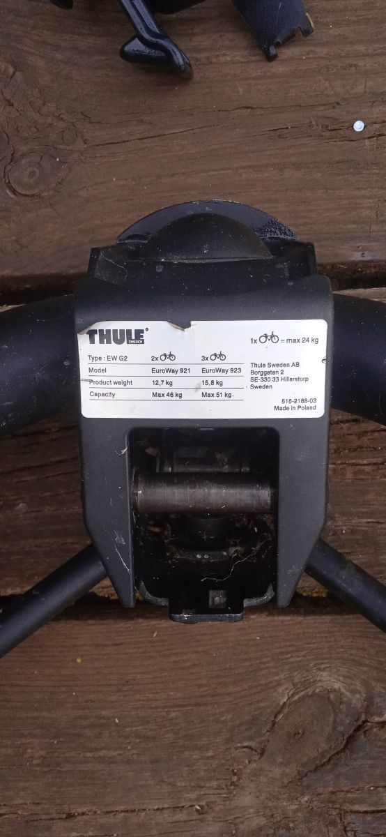 Portabicis Thule. Euroway 923. Despiece