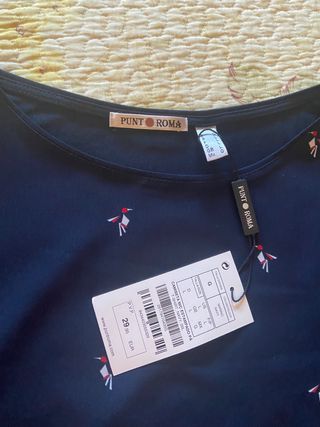 Blusa mujer punto roma verano talla xl