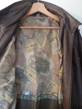 Anorak de cuero vintage S