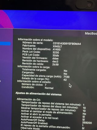 2015 MacBook Pro batería nueva + Magsafe 