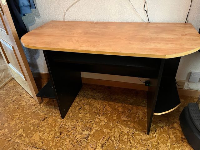 Escritorio madera - negro/marrón