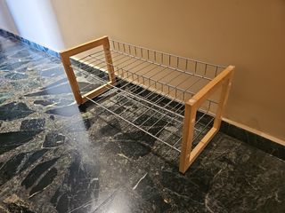 Zapatero madera y aluminio