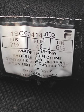 Black Fila Racing Sneakers