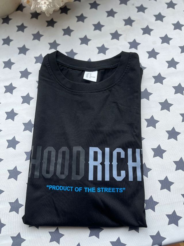 Camiseta negra Hoodrich XL