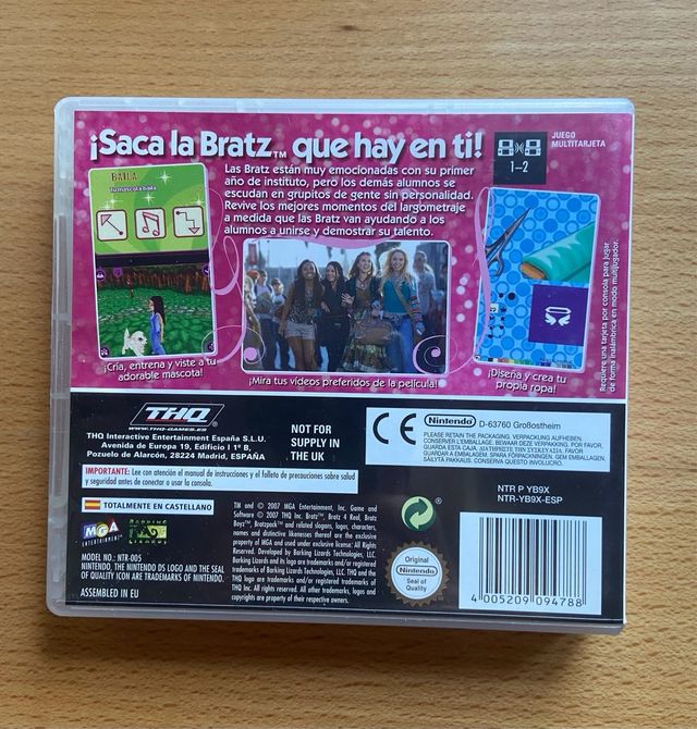 Videojuego Bratz Nintendo DS