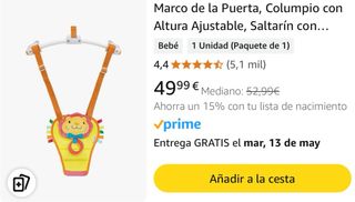 Saltador Columpio Munchkin Bebé León