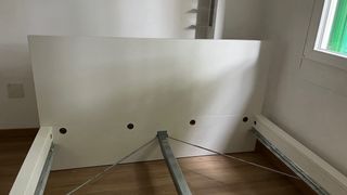 Cama IKEA MALM blanca con somier y 4 cajones