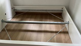 Cama IKEA MALM blanca con somier y 4 cajones