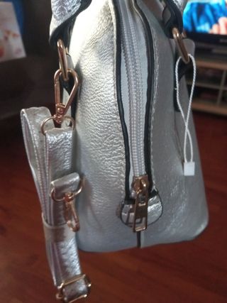Mini borsa a mano argento 