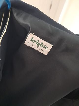 Vestido años 60 azul marino con chaqueta a juego.