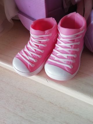 Botitas Nancy marrones y rosas