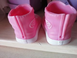 Botitas Nancy marrones y rosas